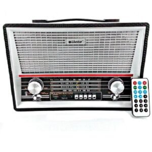 Radio Retro Livstar Cnn-2068 4 Bandas Bluetooth usb Sd 110v 220v pilhas e Bat Recarregavel