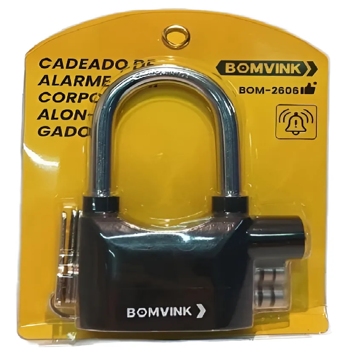 Cadeado De Segurança Com Alarme Bomvink Bom-2603