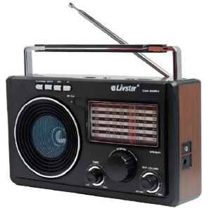 Radio Retro Am Fm Livstar Cnn-686 usb Sd Bluetooth Pilha 110v/220v recarregavel