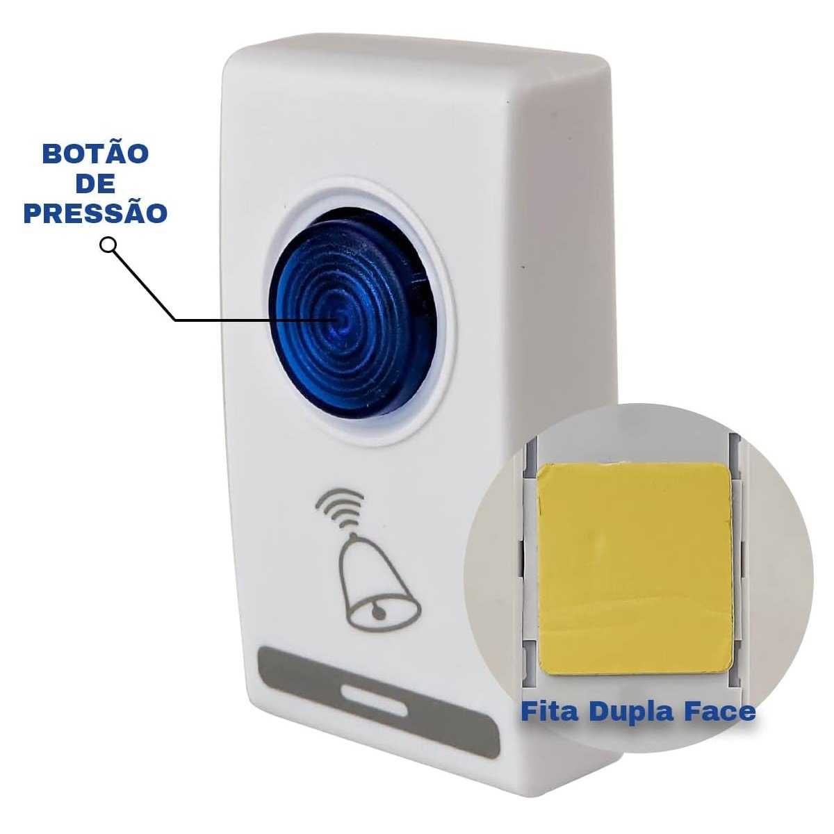 Campainha Sem Fio B-max Bm-604, Receptor, 15 Metros, Branca 127/220v - Imagem 2