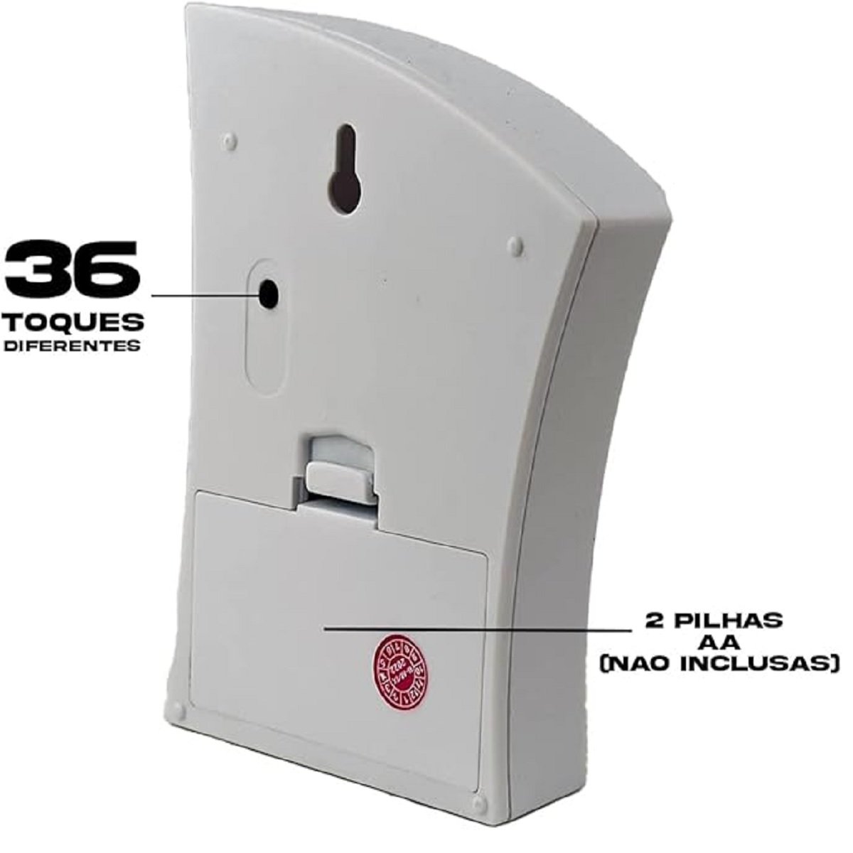 Campainha Sem Fio B-max Bm-604, Receptor, 15 Metros, Branca 127/220v - Imagem 3